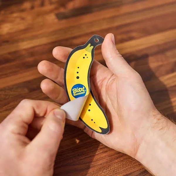 Boot Bananas nail and skin file being peeled